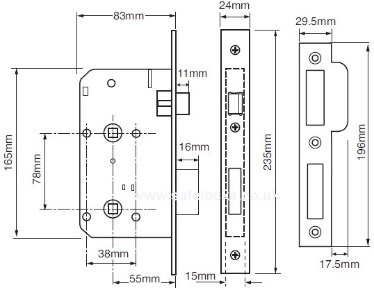 Union L2C27 Bathroom Lock Union 2C27